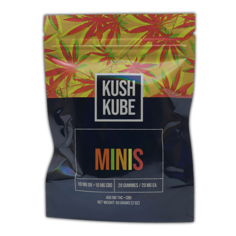 Assorted Kush Kube Minis Gummies | 400mg 20 Count | Delta 9 THC
