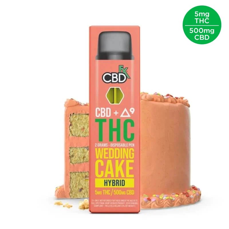 CBDfx Wedding Cake Disposable 500mg Full Spectrum CBD Green Treez