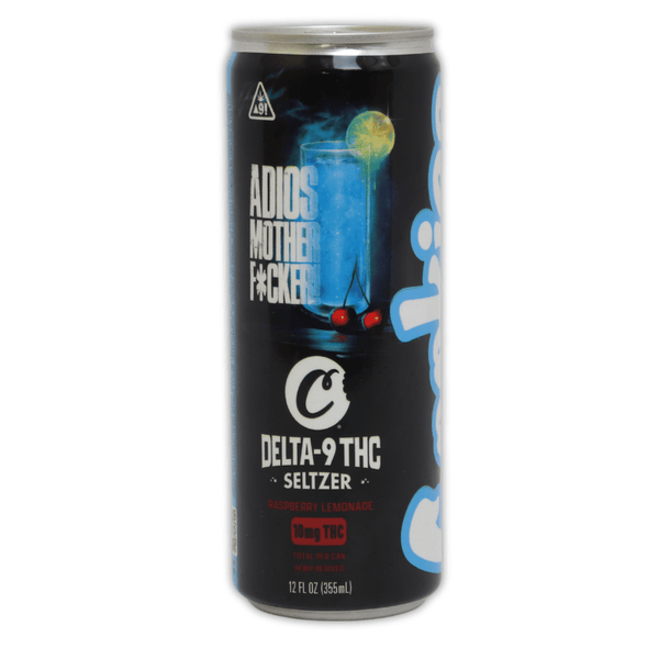 Adios MFer Raspberry Lemonade Seltzer 10mg Delta 9 THC - sold by Green Treez Company
