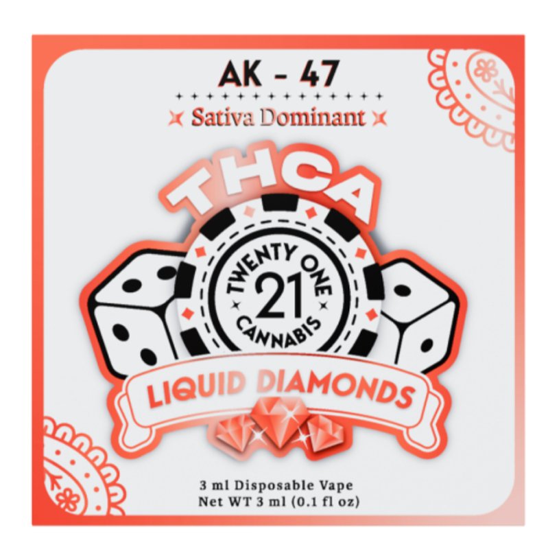 Twenty One AK47 Disposable | 3 grams | THCa Delta 8 HHC Green Treez Company Twenty One AK47 Disposable | 3 grams | THCa Delta 8 HHC Green Treez Company