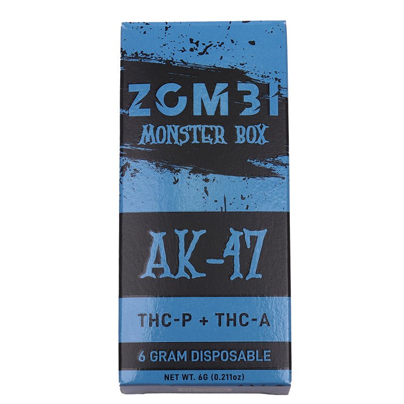 Zombi AK47 Monster Box Disposable | 6 grams | THCa THCp Green Treez Company Zombi AK47 Monster Box Disposable | 6 grams | THCa THCp Green Treez Company