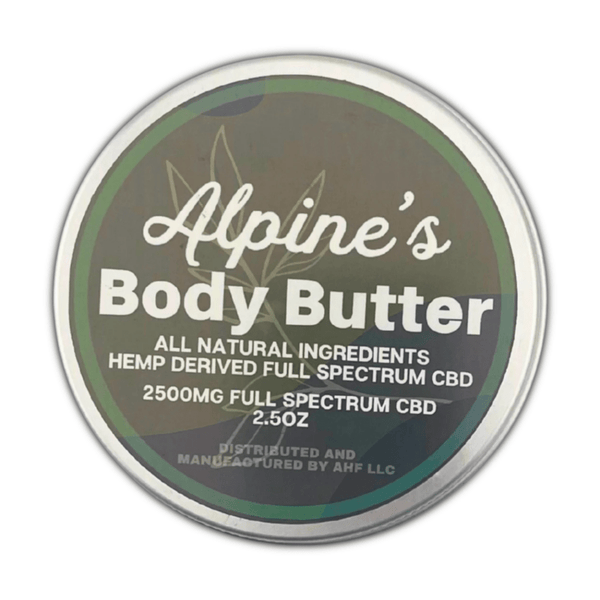 Alpines Body Butter 2500mg Full Spectrum CBD - sold by Green Treez Company