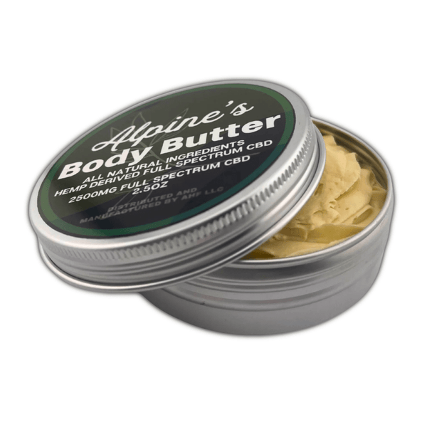 Alpines Body Butter 2500mg Full Spectrum CBD - sold by Green Treez Company
