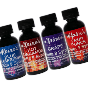 Alpine's Delta 9 Syrups 200mg THC - All Flavors - sold by Green Treez Company