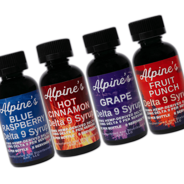Alpine's Delta 9 Syrups 200mg THC - All Flavors - sold by Green Treez Company