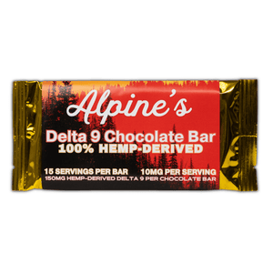 Alpine's THC Chocolate Bar 150mg Delta 9 THC - sold by Green Treez Company