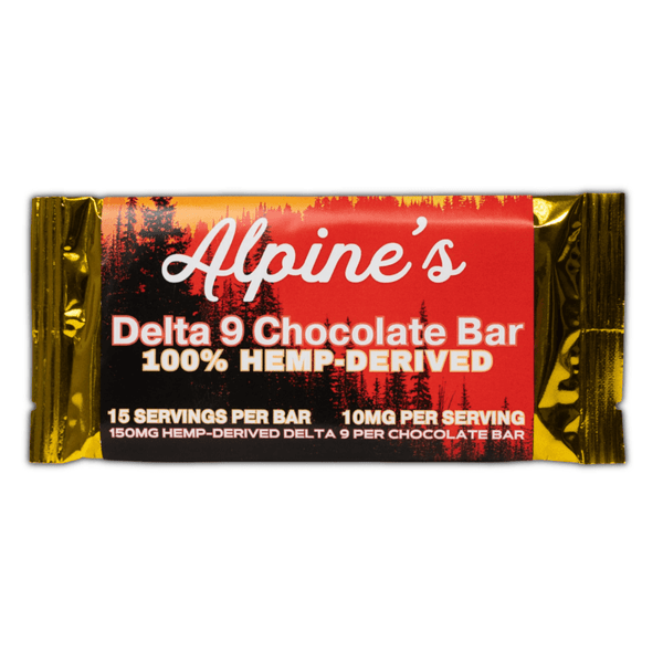 Alpine's THC Chocolate Bar 150mg Delta 9 THC - sold by Green Treez Company