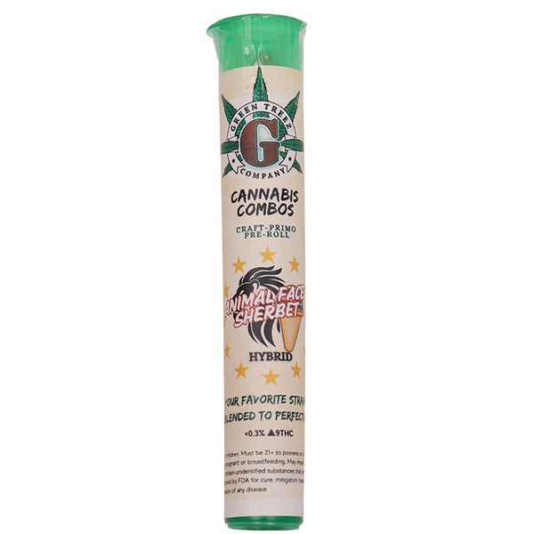 Animal Face Sherbet Craft Primo Preroll 1.5g THCa - sold by Green Treez Company