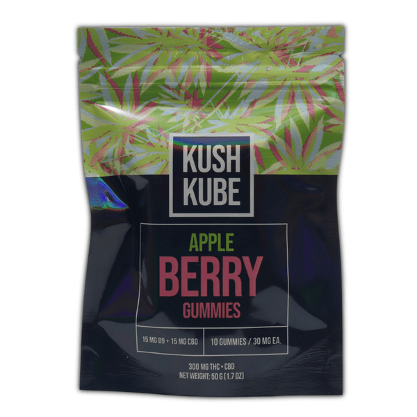 Apple Berry Kush Kube 300mg THC CBD - sold by Green Treez Company