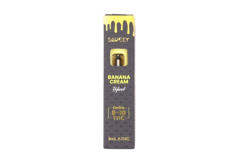 Saucey Banana Creme Disposable | 1 gram | Delta 10 Green Treez Company Saucey Banana Creme Disposable | 1 gram | Delta 10 Green Treez Company