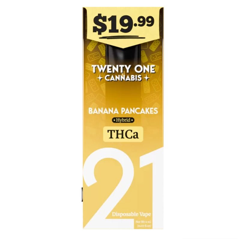Twenty One Banana Pancakes Disposable | 1 grams | THCa Delta 8 THCp Green Treez Company Twenty One Banana Pancakes Disposable | 1 grams | THCa Delta 8 THCp Green Treez Company