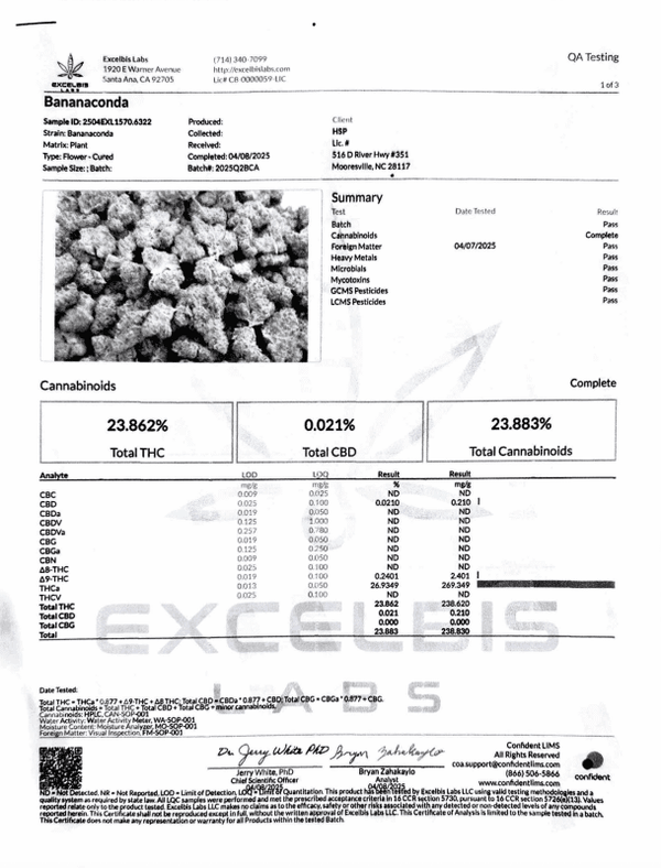 Bananaconda THCa Flower - sold by Green Treez Company