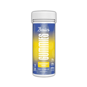 Basics Lemonberry Twist 1:1 30mg gummies - sold by Green Treez Company