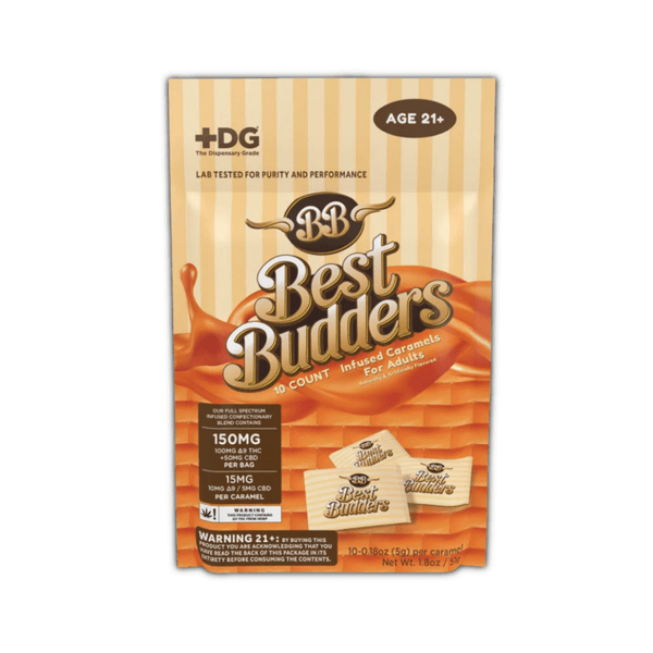 Best Budders Caramels 10mg D9 5mg CBD - sold by Green Treez Company