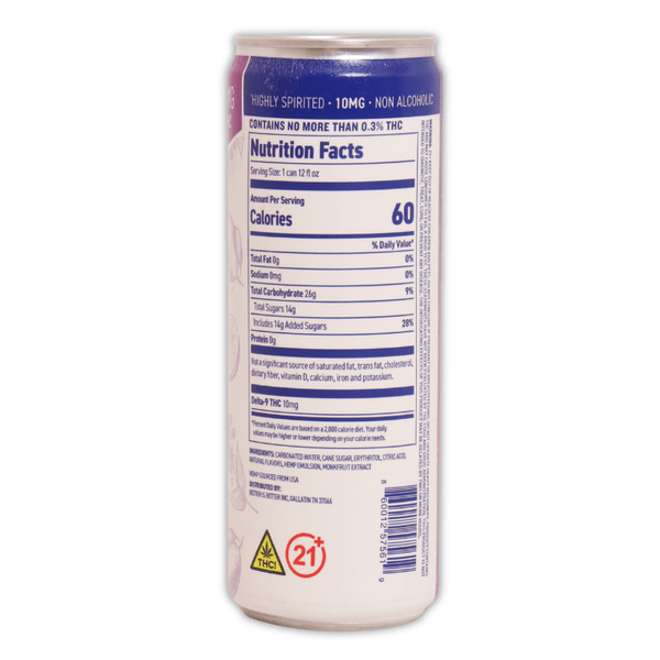 Better Than Booze Gin & Tonic 10mg Delta 9 THC - sold by Green Treez Company