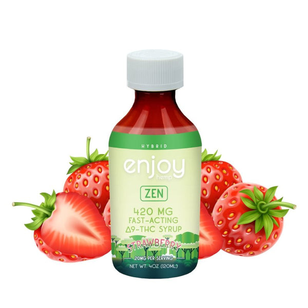 Bliss Strawberry Syrup Delta 9 THC 420mg - sold by Green Treez Company