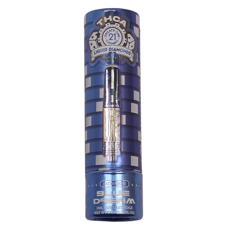 Twenty One Cannabis Blue Dream Live Resin Cartridge | 2 grams | THCa Green Treez Company Twenty One Cannabis Blue Dream Live Resin Cartridge | 2 grams | THCa Green Treez Company