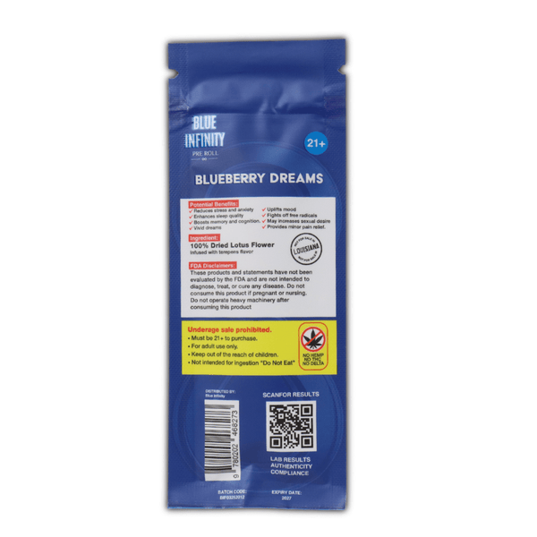 Blue Lotus PreRolls 2x 1.5g - Blue Infinity All Flavors - sold by Green Treez Company