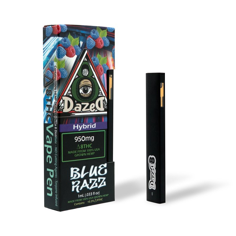 Dazed8 Blue Razz Disposable | 1 gram | Delta 8 THC Green Treez Company Dazed8 Blue Razz Disposable | 1 gram | Delta 8 THC Green Treez Company