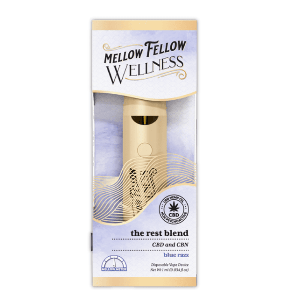 Blue Razz Rest Blend Disposable 1g CBN CBD - sold by Green Treez Company