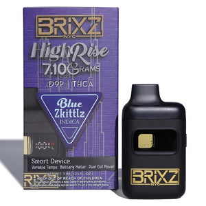 Blue Zkittlz HighRise Brixz Disposable 7g THCa Delta 9 THCp - sold by Green Treez Company