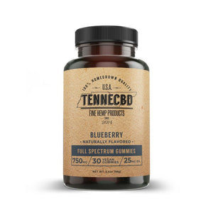 Blueberry Gummies Vegan 750mg Full Spectrum CBD - sold by Green Treez Company