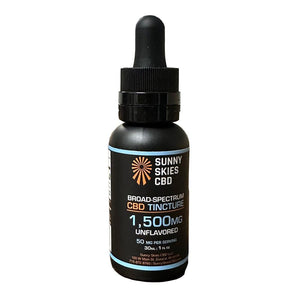 Broad Spectrum CBD Oil 1500mg Unflavored - sold by Green Treez Company