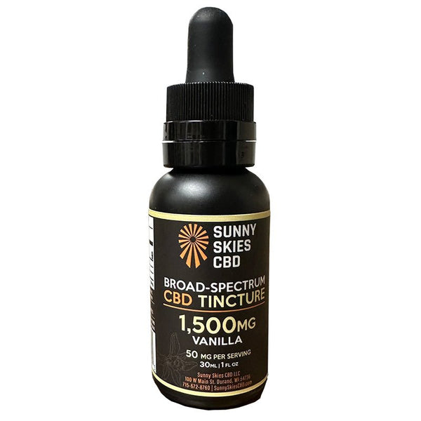 Broad Spectrum CBD Oil 1500mg Vanilla - sold by Green Treez Company