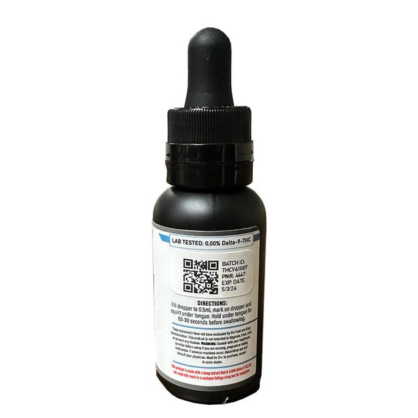 Broad Spectrum THCv Oil 600mg Unflavored - sold by Green Treez Company