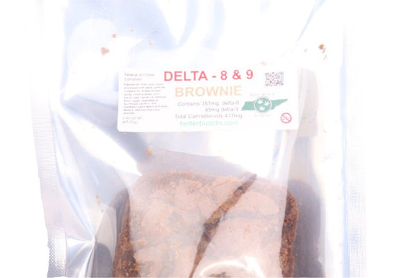 Brownie Delta 9 Delta 8 THC 405mg - sold by Green Treez Company
