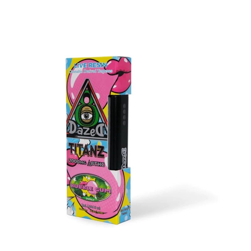 Dazed8 Bubblegum Live Resin Titanz Disposable | 2 grams | Delta 8 THC Green Treez Company Dazed8 Bubblegum Live Resin Titanz Disposable | 2 grams | Delta 8 THC Green Treez Company