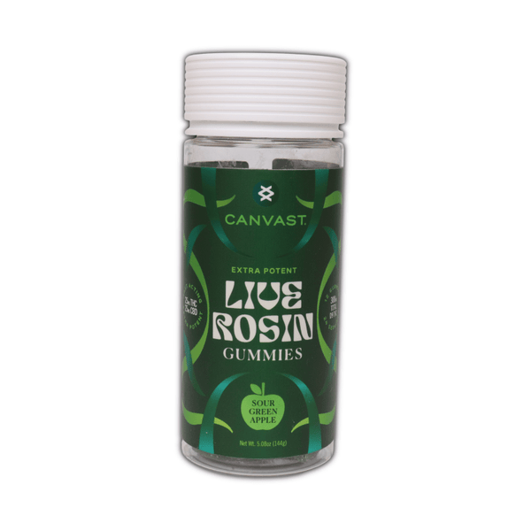 Canvast Live Rosin Gummies 1:1 300mg total - sold by Green Treez Company