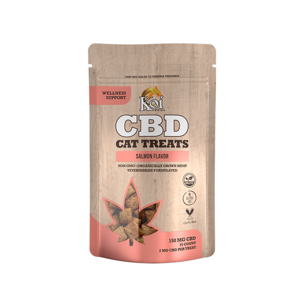 Cat Treats Salmon Flavor CBD 150mg - sold by Green Treez Company