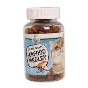 CBD Treats for Cats Seafood Medley 300mg - sold by Green Treez Company