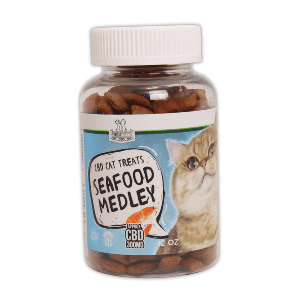 CBD Treats for Cats Seafood Medley 300mg - sold by Green Treez Company