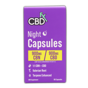CBDfx Night Capsules CBN CBD 900mg - sold by Green Treez Company