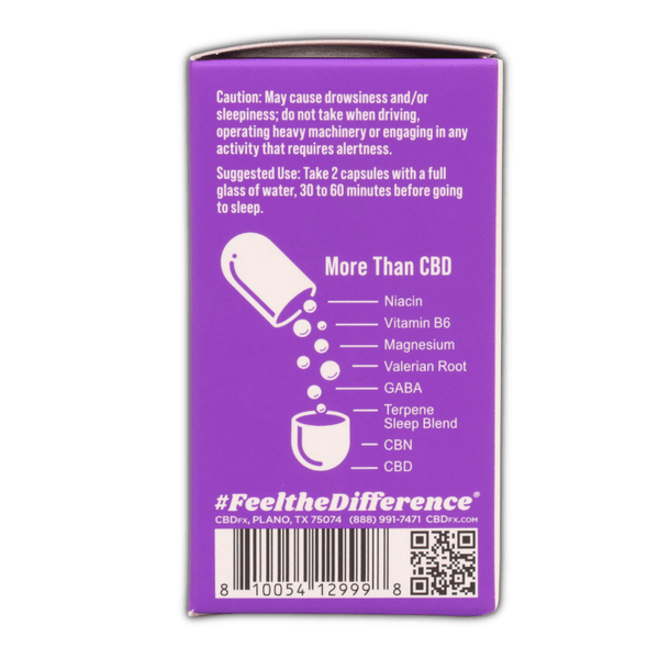 CBDfx Night Capsules CBN CBD 900mg - sold by Green Treez Company