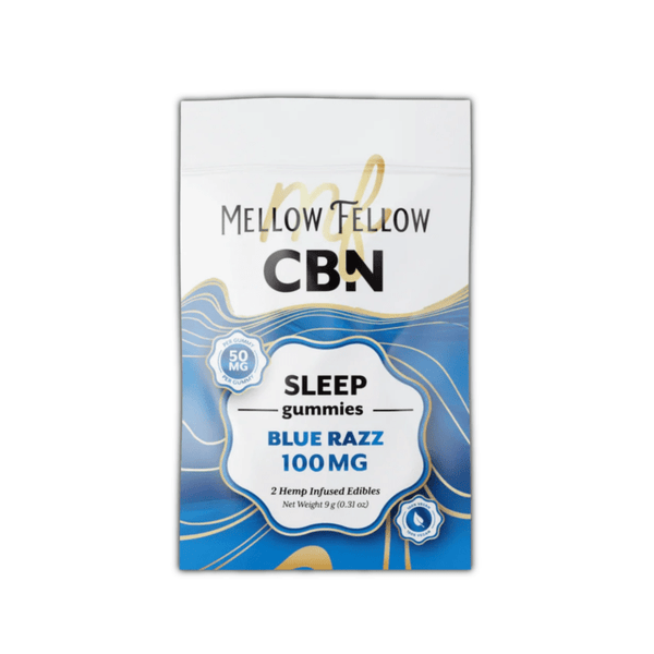 CBN Blue Razz 100mg 2ct Gummy - sold by Green Treez Company