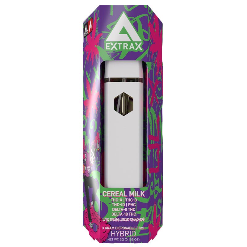 Delta Extrax Cereal Milk Disposable | 3 grams | THCx THCjd THCb Green Treez Company Delta Extrax Cereal Milk Disposable | 3 grams | THCx THCjd THCb Green Treez Company