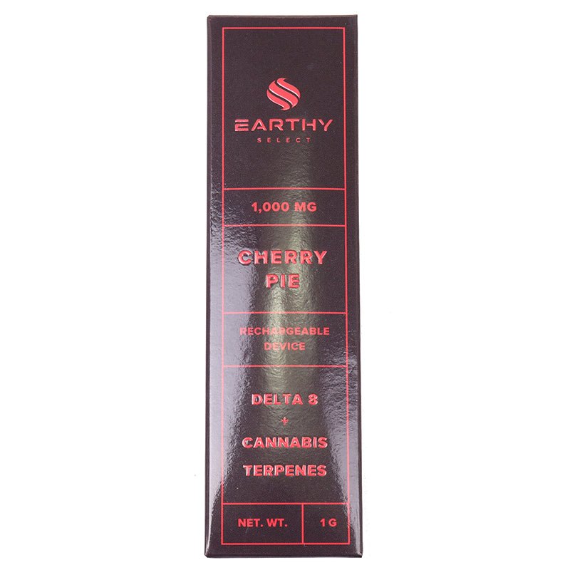 Earthy Select Cherry Pie Disposable Vape | 1 gram | Delta 8 THC Green Treez Company Earthy Select Cherry Pie Disposable Vape | 1 gram | Delta 8 THC Green Treez Company