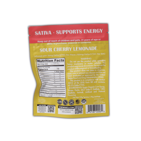 Chewbies 15mg THC gummies 10pk - sold by Green Treez Company