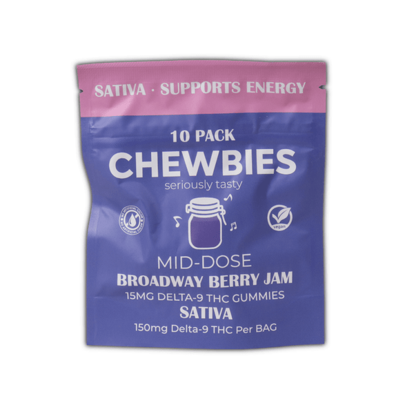 Chewbies 15mg THC gummies 10pk - sold by Green Treez Company