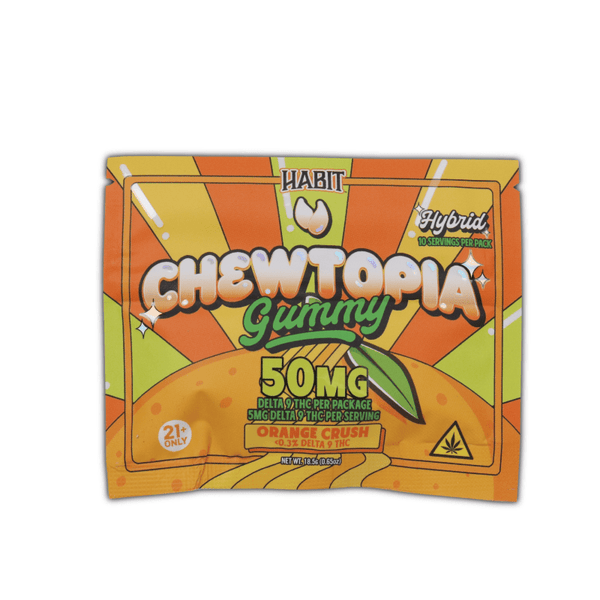Chewtopia Orange Crush 50mg 10pk gummies - sold by Green Treez Company