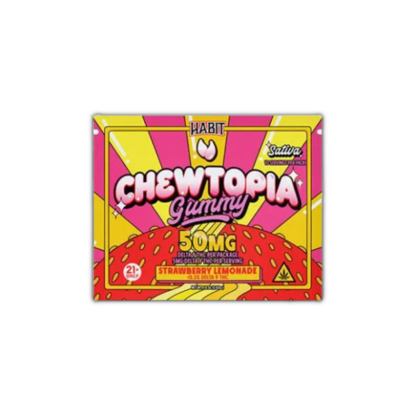 Chewtopia Strawberry Lemonade 50mg 10pk gummies - sold by Green Treez Company