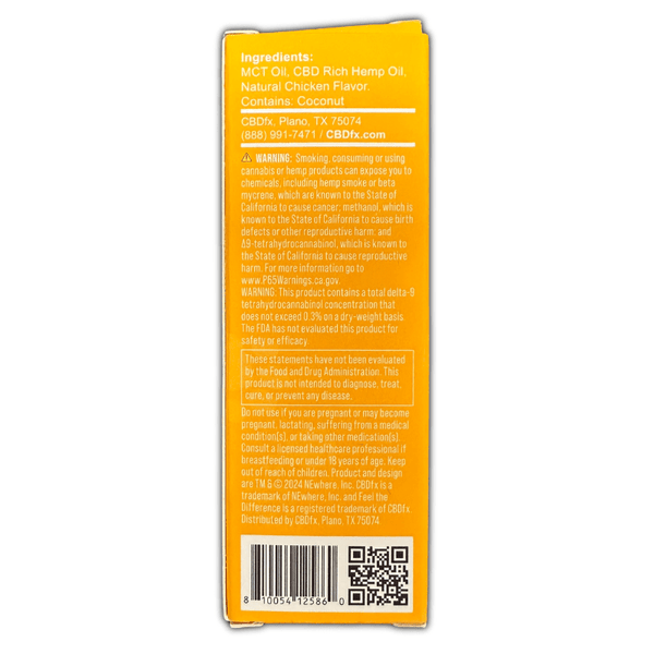 Chicken CBD Oil for Cats 250mg - sold by Green Treez Company