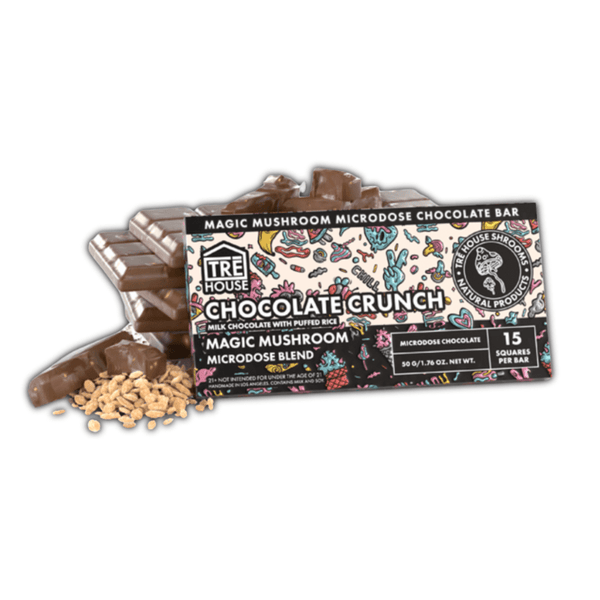 Chocolate Crunch Mushroom Chocolate Bar - sold by Green Treez Company