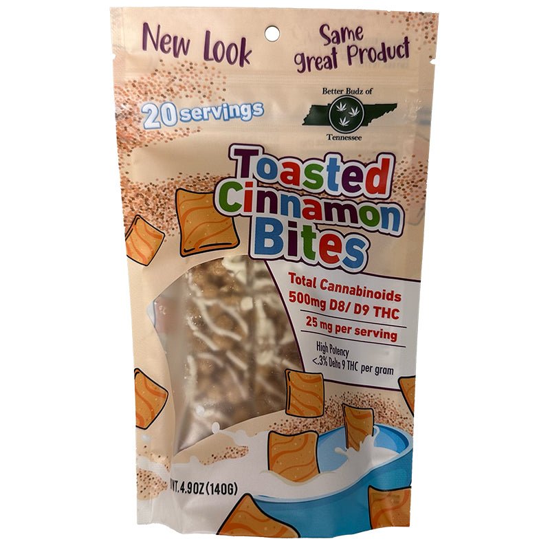 Better Budz of TN Toasted Cinnamon Bites | 500mg | Delta 8 9 THC Green Treez Company Better Budz of TN Toasted Cinnamon Bites | 500mg | Delta 8 9 THC Green Treez Company