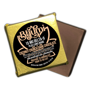 Coconut Crunch Dark Chocolate 15mg THC Lion’s Mane - sold by Green Treez Company