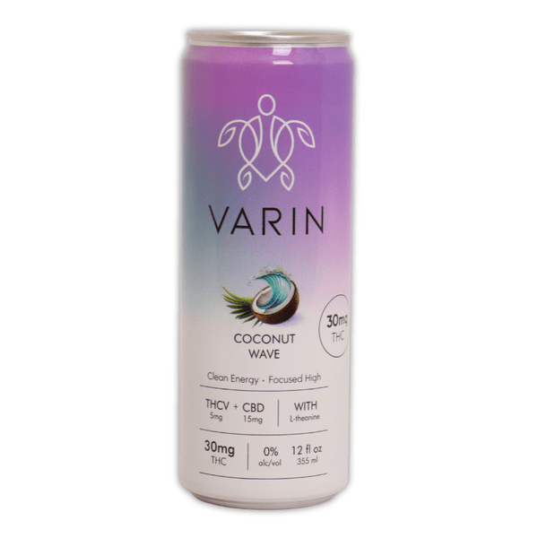 Coconut Wave Seltzer 50mg THC THCv CBD - sold by Green Treez Company