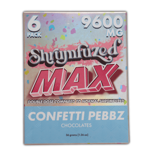 Confetti Pebbz Shrumfuzed MAX Legal Psychedelic Gummies 6ct - sold by Green Treez Company